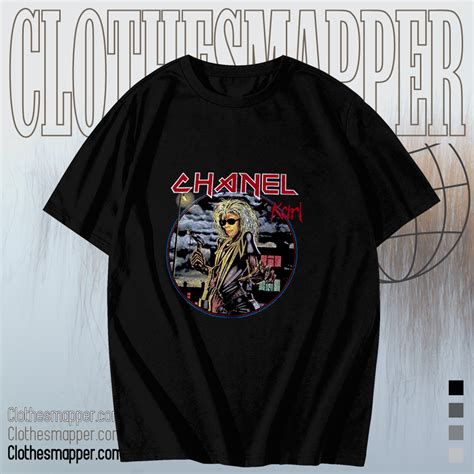 tee shirt chanel karl iron maiden